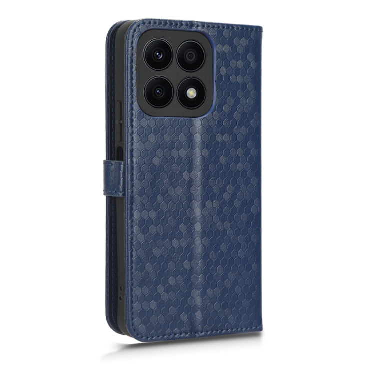 For Honor X8a Honeycomb Dot Texture Leather Phone Case