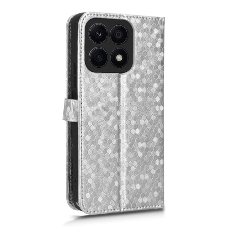 For Honor X8a Honeycomb Dot Texture Leather Phone Case