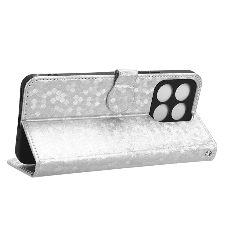 For Honor X8a Honeycomb Dot Texture Leather Phone Case