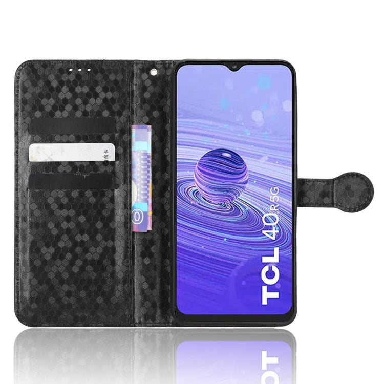 For TCL 40R Honeycomb Dot Texture Leather Phone Case