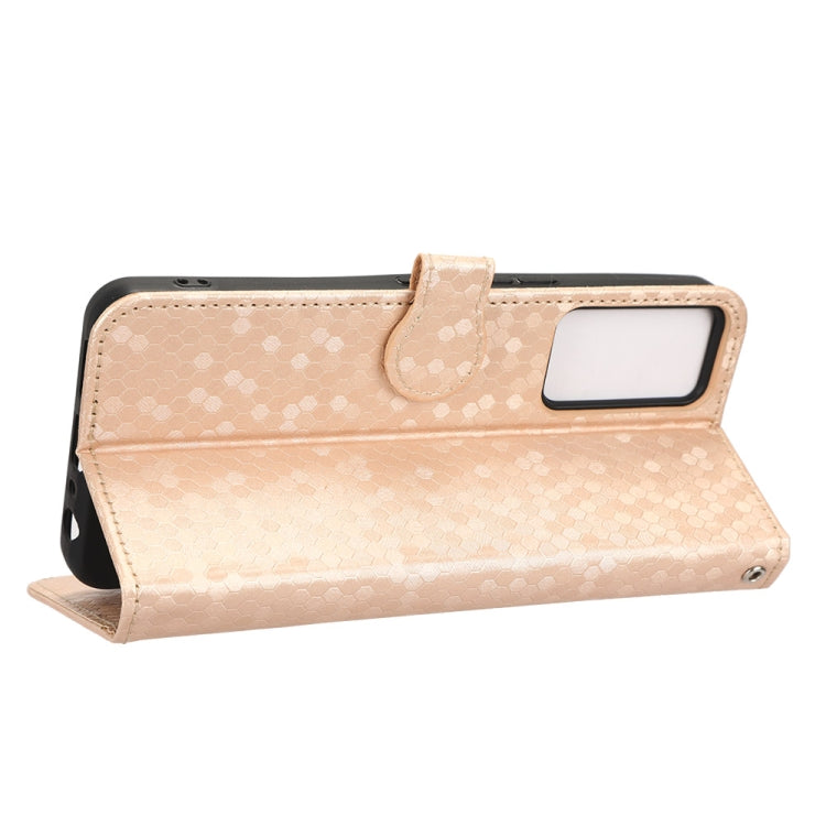 For TCL 40R Honeycomb Dot Texture Leather Phone Case