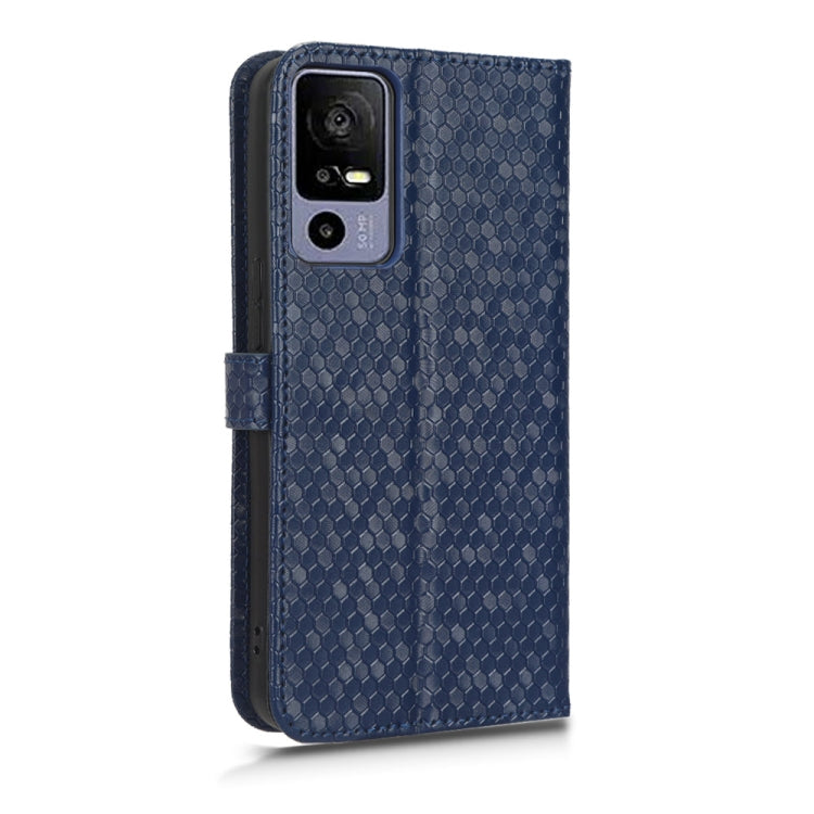 For TCL 40R Honeycomb Dot Texture Leather Phone Case