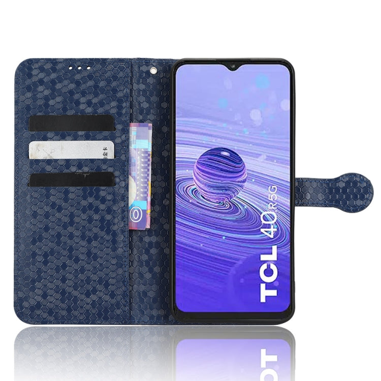 For TCL 40R Honeycomb Dot Texture Leather Phone Case