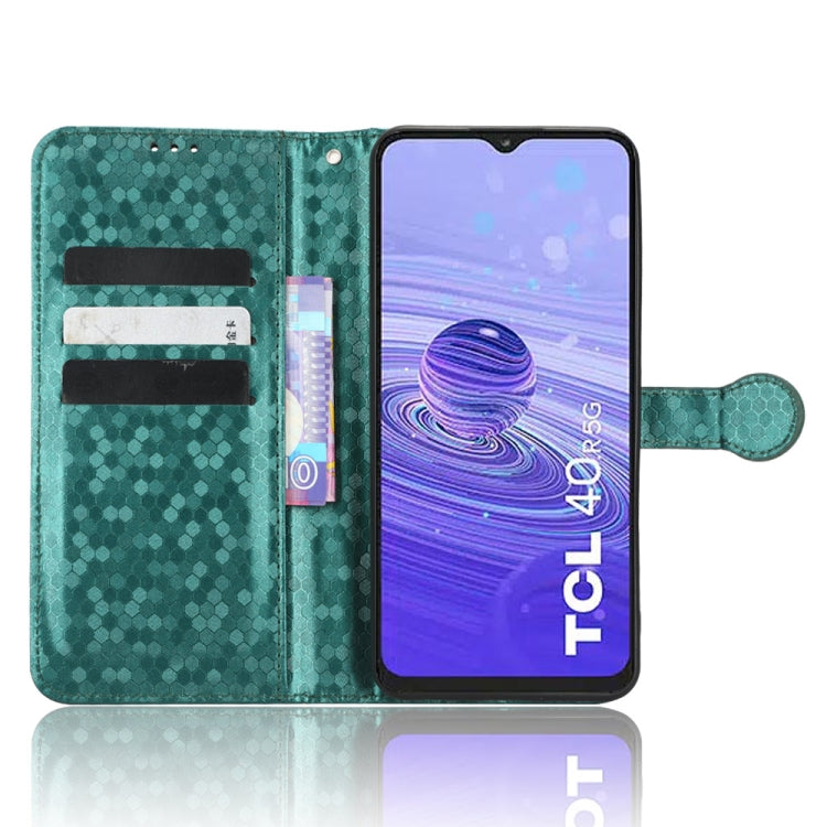 For TCL 40R Honeycomb Dot Texture Leather Phone Case