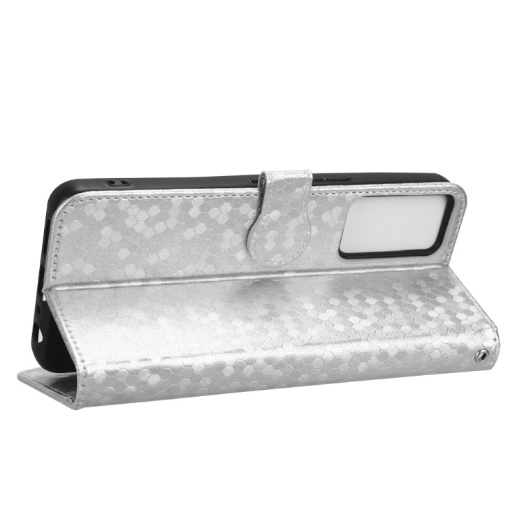 For TCL 40R Honeycomb Dot Texture Leather Phone Case