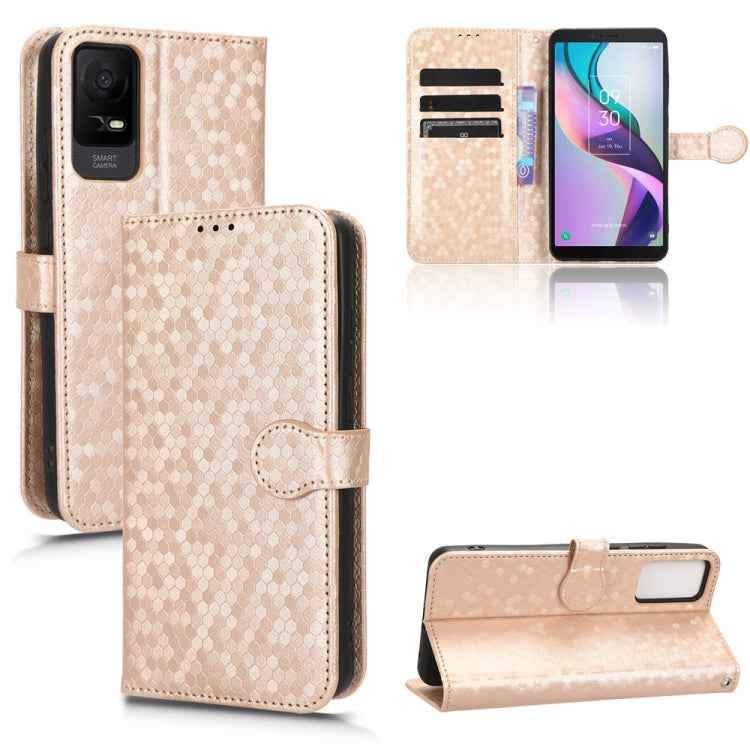 For TCL Ion X Honeycomb Dot Texture Leather Phone Case