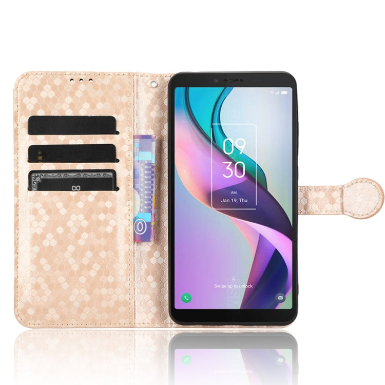 For TCL Ion X Honeycomb Dot Texture Leather Phone Case