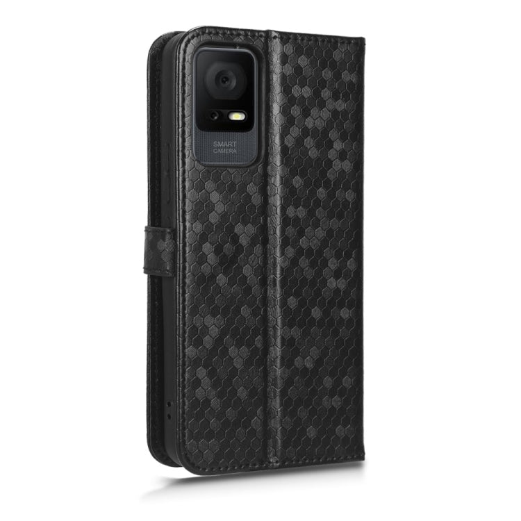 For TCL 405 / TCL 406 T506D Honeycomb Dot Texture Leather Phone Case