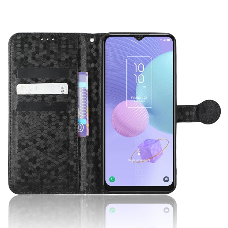 For TCL 405 / TCL 406 T506D Honeycomb Dot Texture Leather Phone Case
