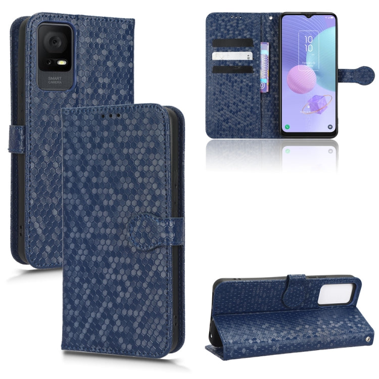 For TCL 405 / TCL 406 T506D Honeycomb Dot Texture Leather Phone Case