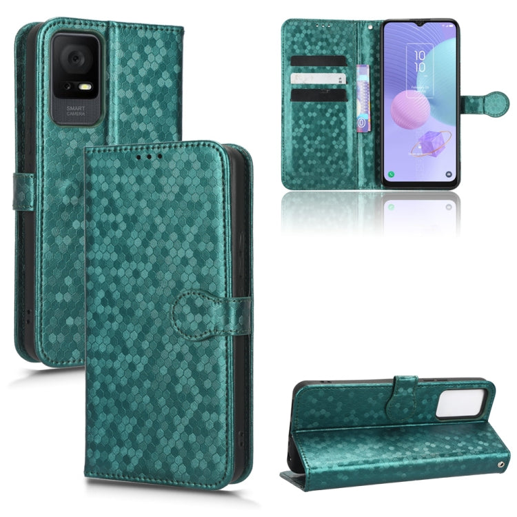 For TCL 405 / TCL 406 T506D Honeycomb Dot Texture Leather Phone Case