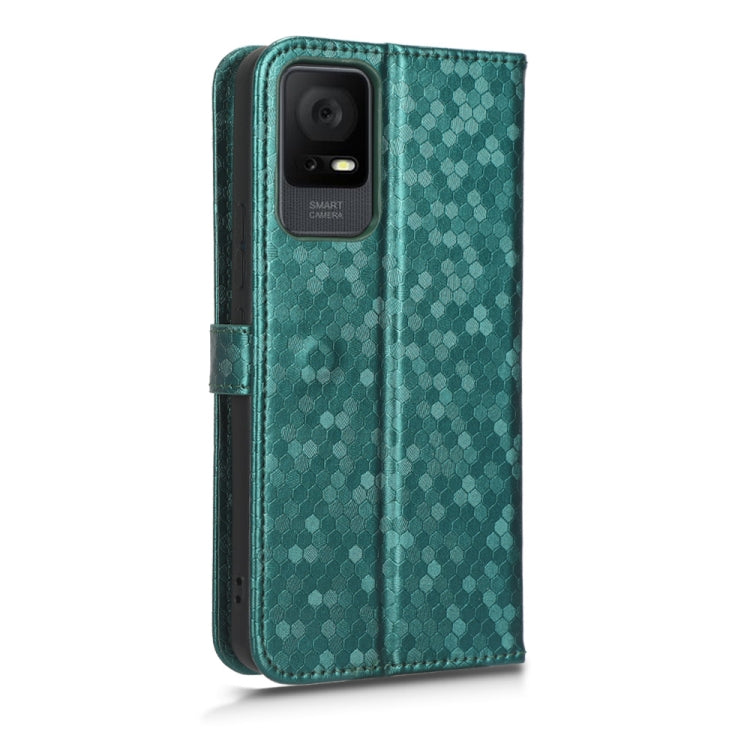 For TCL 405 / TCL 406 T506D Honeycomb Dot Texture Leather Phone Case