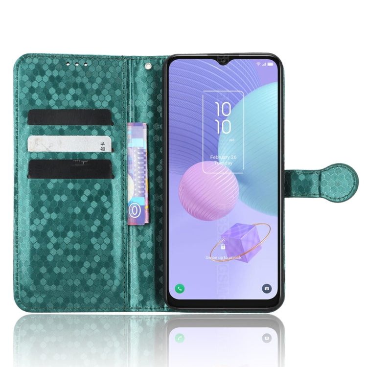 For TCL 405 / TCL 406 T506D Honeycomb Dot Texture Leather Phone Case