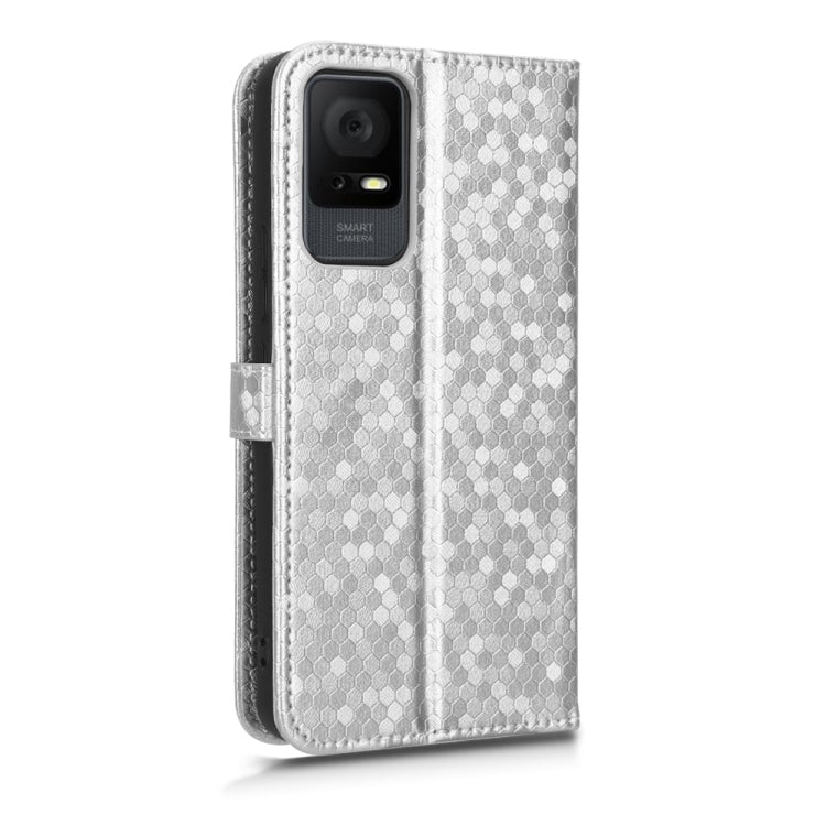 For TCL 405 / TCL 406 T506D Honeycomb Dot Texture Leather Phone Case