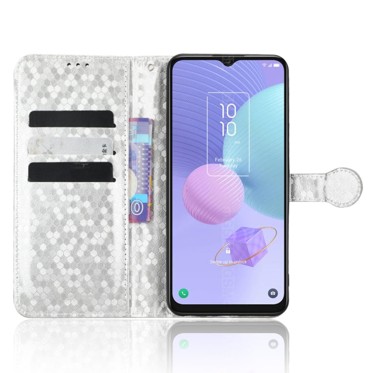 For TCL 405 / TCL 406 T506D Honeycomb Dot Texture Leather Phone Case