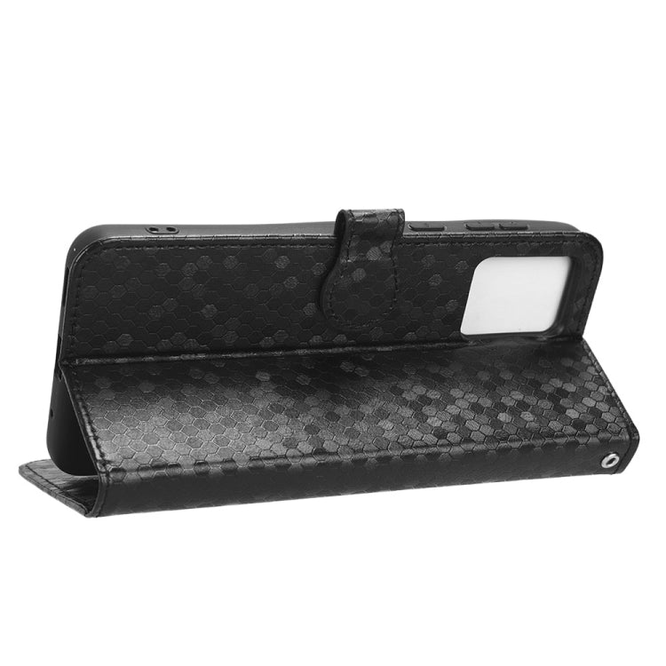 For Motorola Moto E13 4G Honeycomb Dot Texture Leather Phone Case