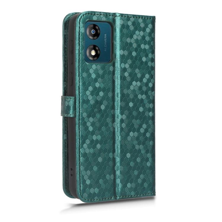 For Motorola Moto E13 4G Honeycomb Dot Texture Leather Phone Case