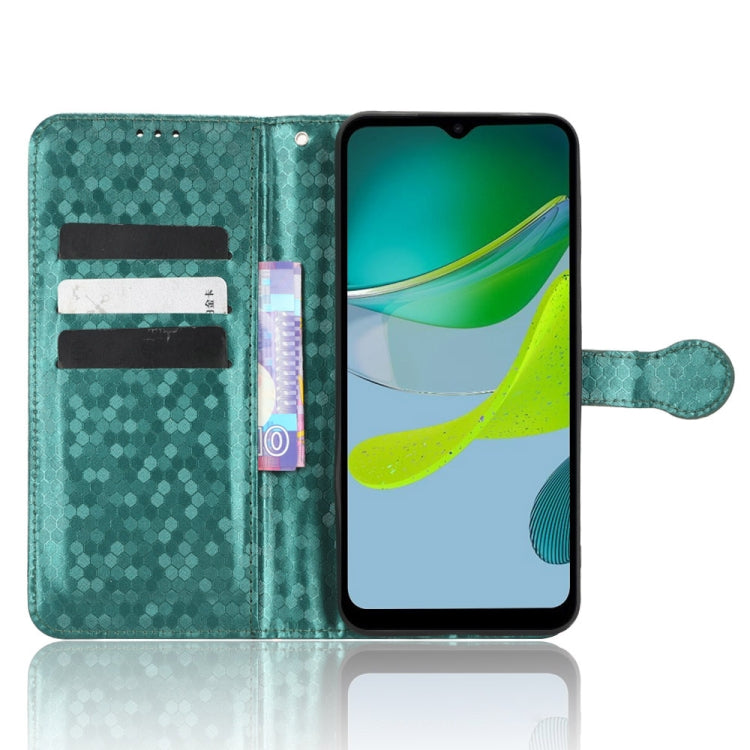 For Motorola Moto E13 4G Honeycomb Dot Texture Leather Phone Case
