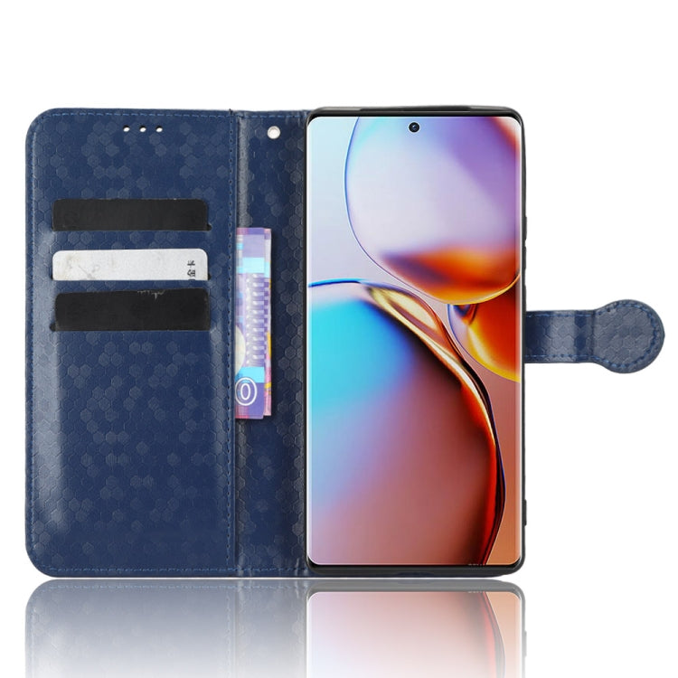 For Motorola Moto X40 Pro Honeycomb Dot Texture Leather Phone Case