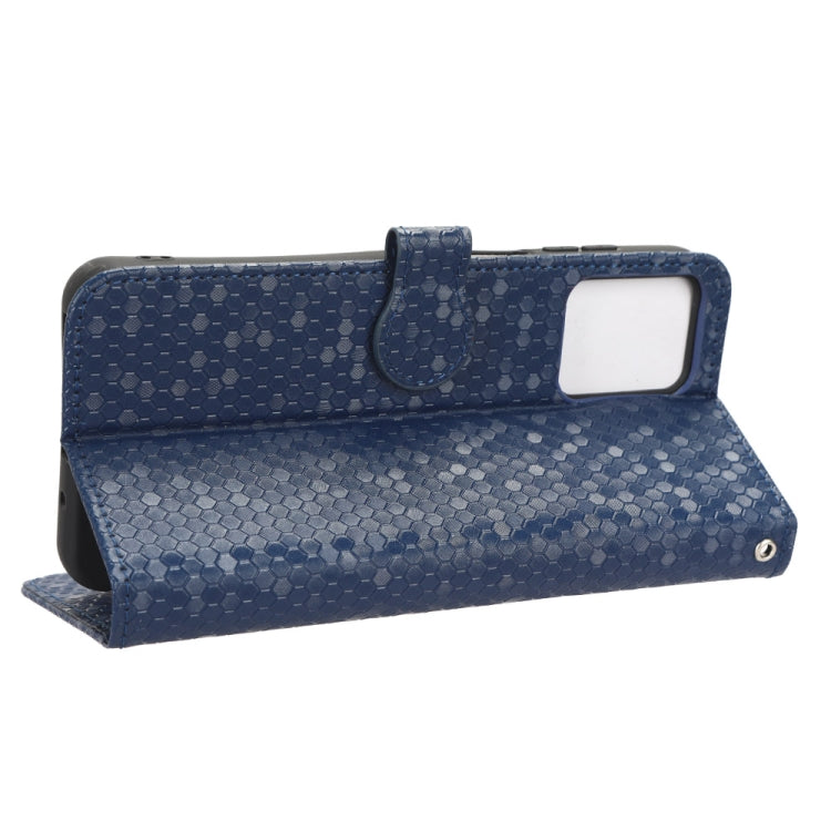 For Motorola Moto G73 5G Honeycomb Dot Texture Leather Phone Case