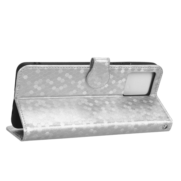 For Motorola Moto G72 4G Honeycomb Dot Texture Leather Phone Case