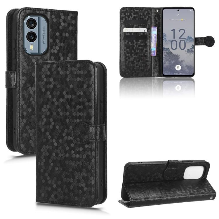 For Nokia X30 5G Honeycomb Dot Texture Leather Phone Case