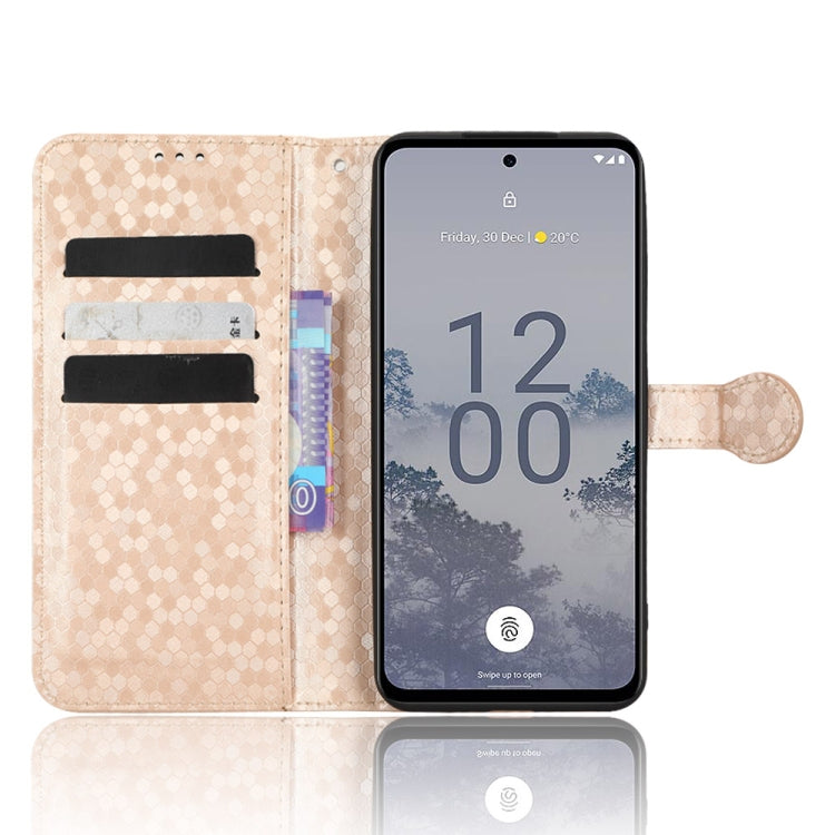 For Nokia X30 5G Honeycomb Dot Texture Leather Phone Case