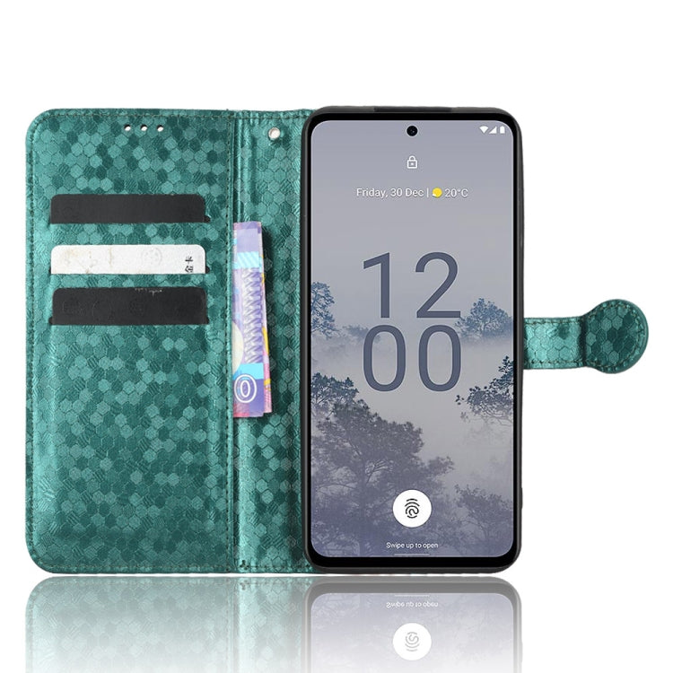 For Nokia X30 5G Honeycomb Dot Texture Leather Phone Case
