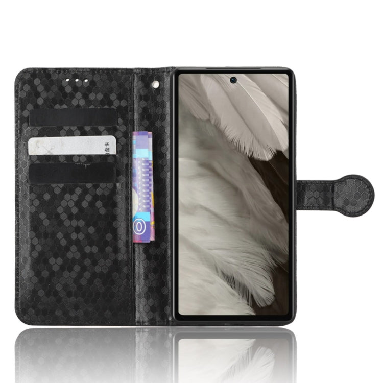 For Google Pixel 7a Honeycomb Dot Texture Leather Phone Case