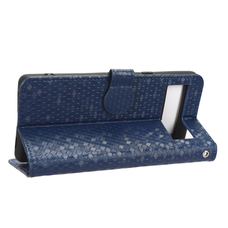 For Google Pixel 7a Honeycomb Dot Texture Leather Phone Case