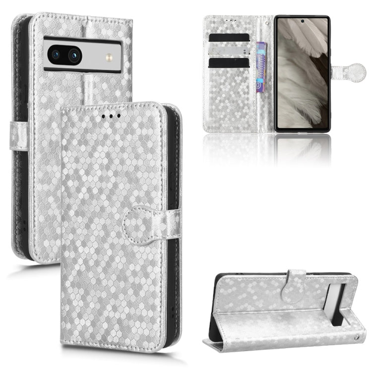 For Google Pixel 7a Honeycomb Dot Texture Leather Phone Case