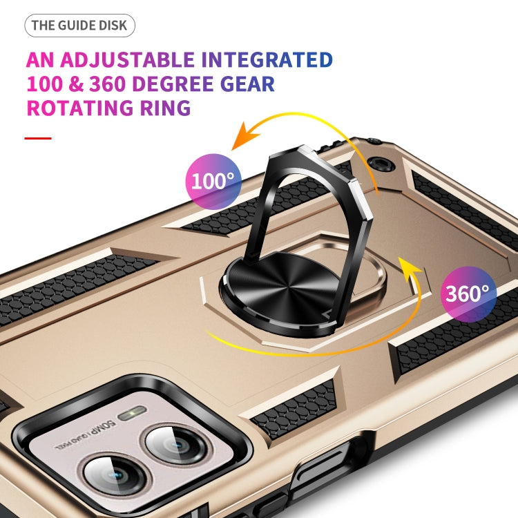 For Motorola Moto Edge+ 2023 Shockproof TPU + PC Phone Case with Holder