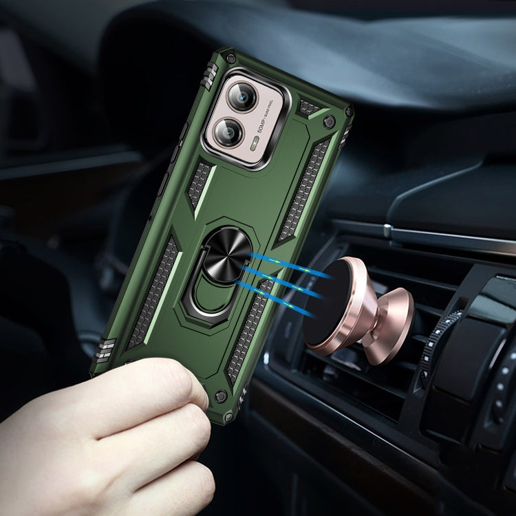 For Motorola Moto Edge+ 2023 Shockproof TPU + PC Phone Case with Holder