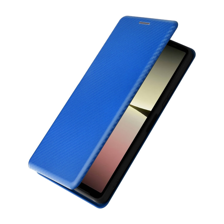 For Sony Xperia 10 V Carbon Fiber Texture Flip Leather Phone Case