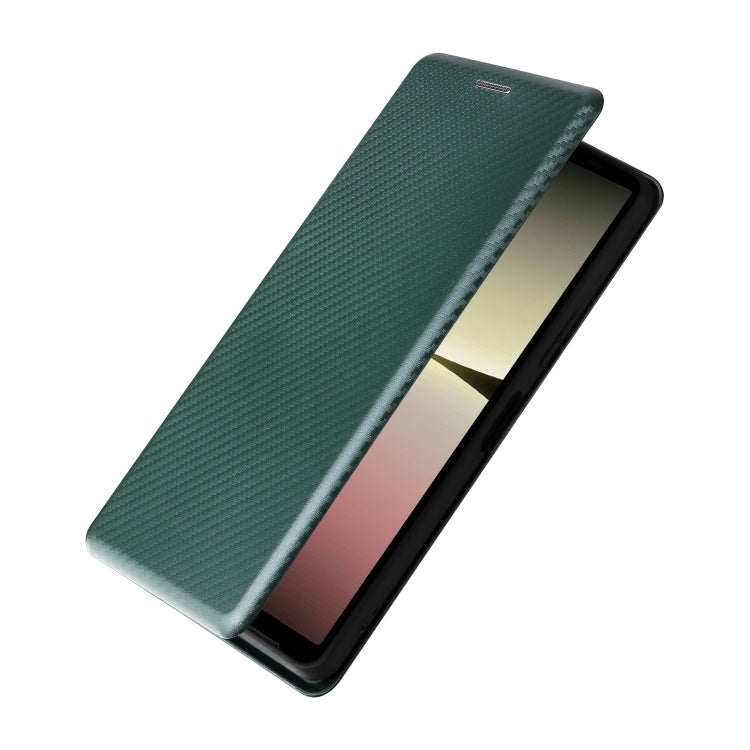 For Sony Xperia 10 V Carbon Fiber Texture Flip Leather Phone Case