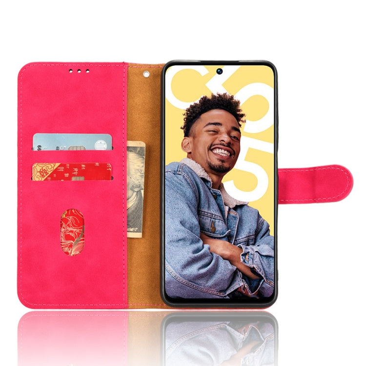 For Realme C55 Skin Feel Magnetic Flip Leather Phone Case