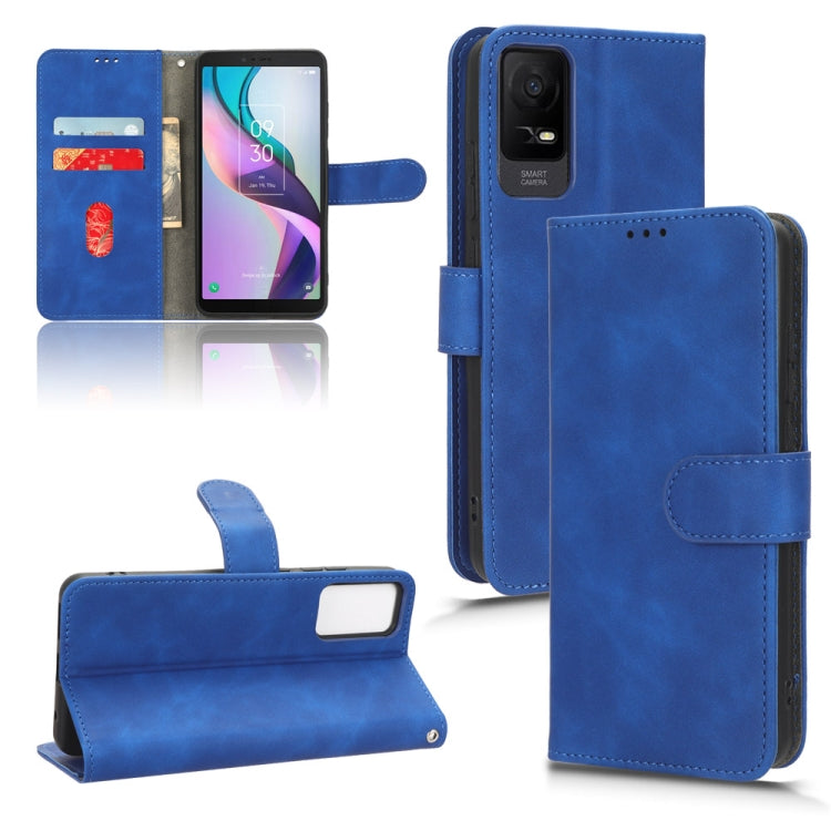 For TCL ION X Skin Feel Magnetic Flip Leather Phone Case