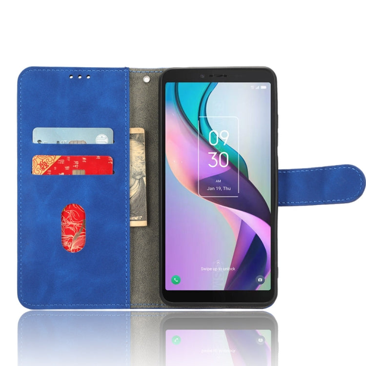For TCL ION X Skin Feel Magnetic Flip Leather Phone Case