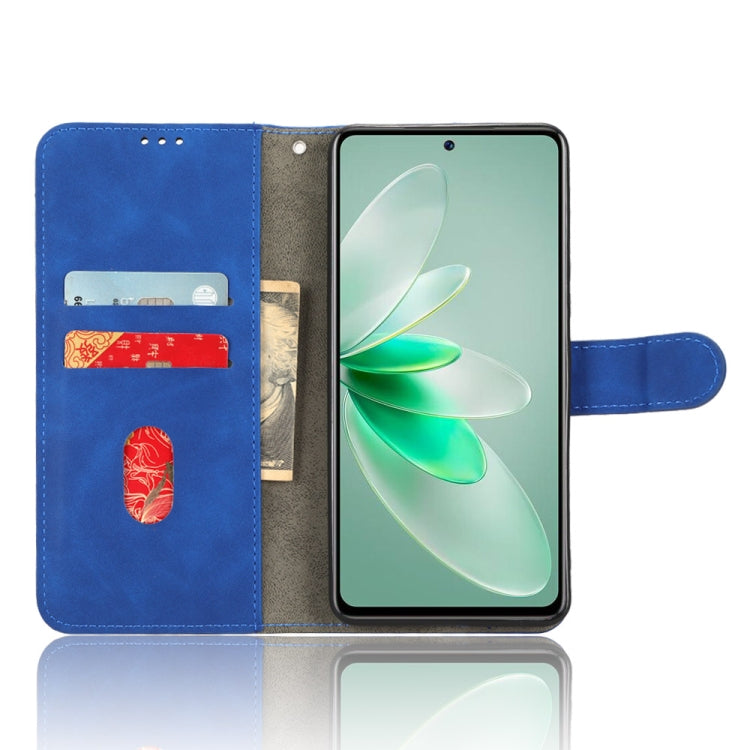 For vivo S16e Skin Feel Magnetic Flip Leather Phone Case