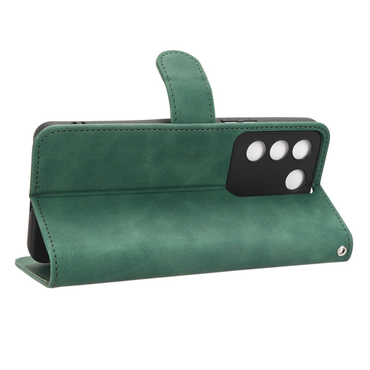 For vivo S16e Skin Feel Magnetic Flip Leather Phone Case