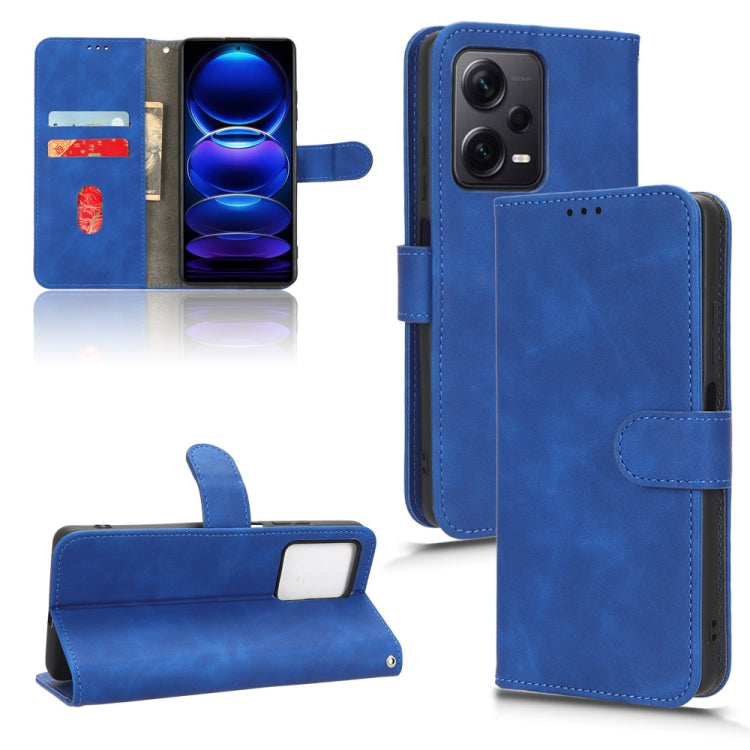 For Xiaomi Redmi Note 12 Pro+ 5G Skin Feel Magnetic Flip Leather Phone Case