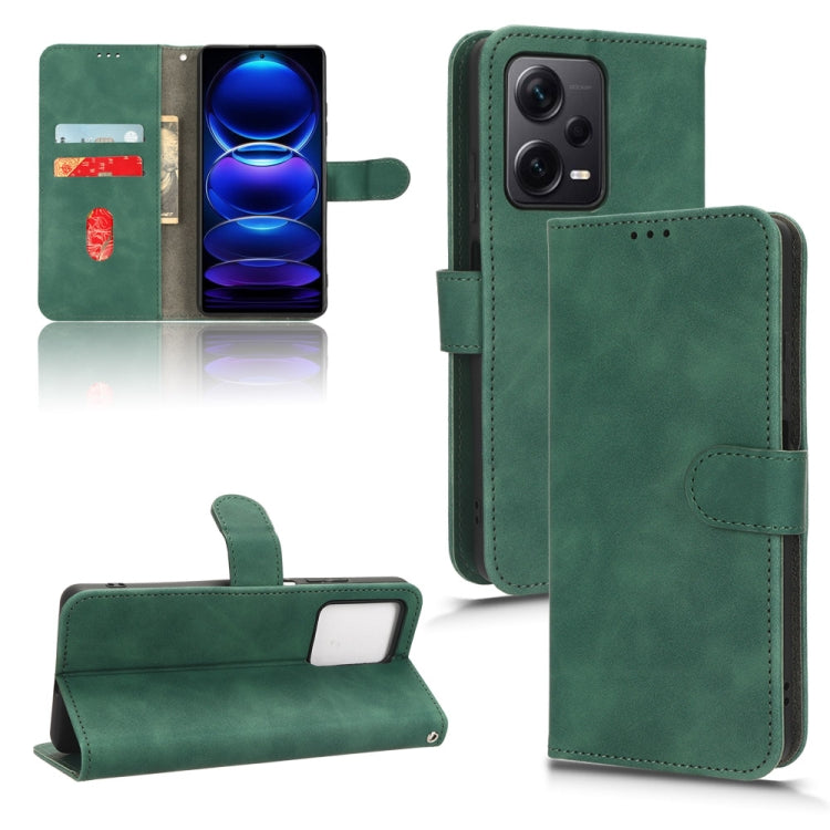 For Xiaomi Redmi Note 12 Pro+ 5G Skin Feel Magnetic Flip Leather Phone Case