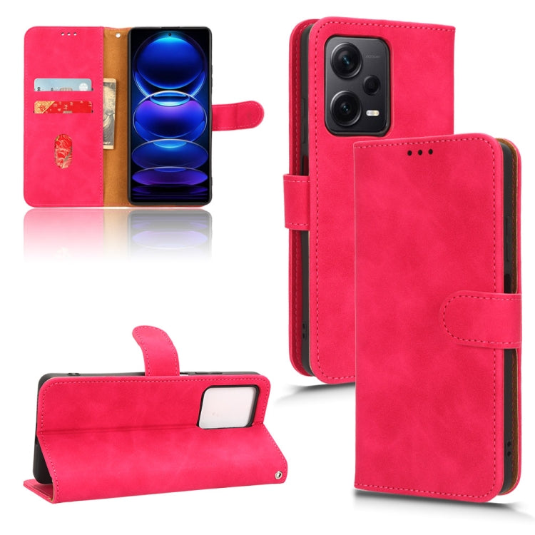 For Xiaomi Redmi Note 12 Pro+ 5G Skin Feel Magnetic Flip Leather Phone Case