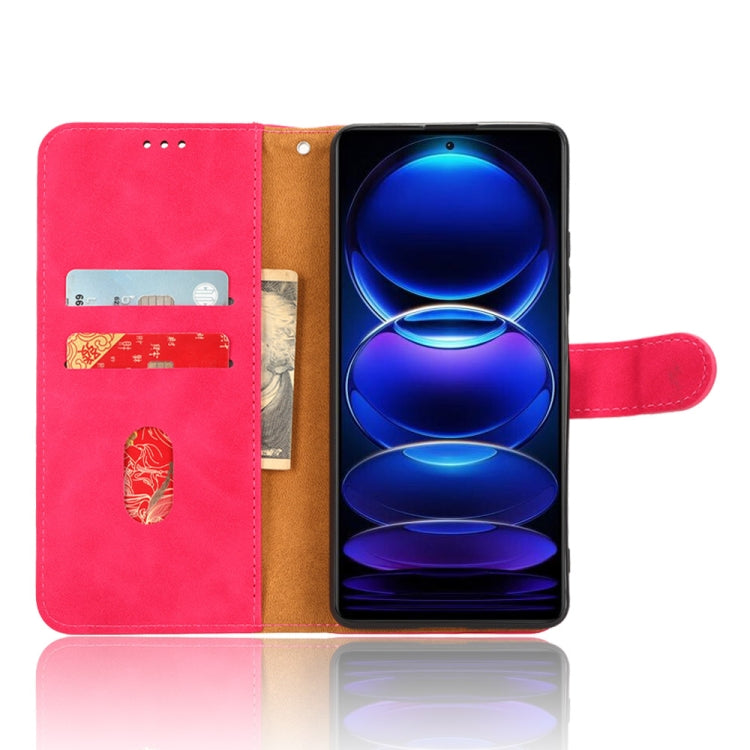 For Xiaomi Redmi Note 12 Pro+ 5G Skin Feel Magnetic Flip Leather Phone Case