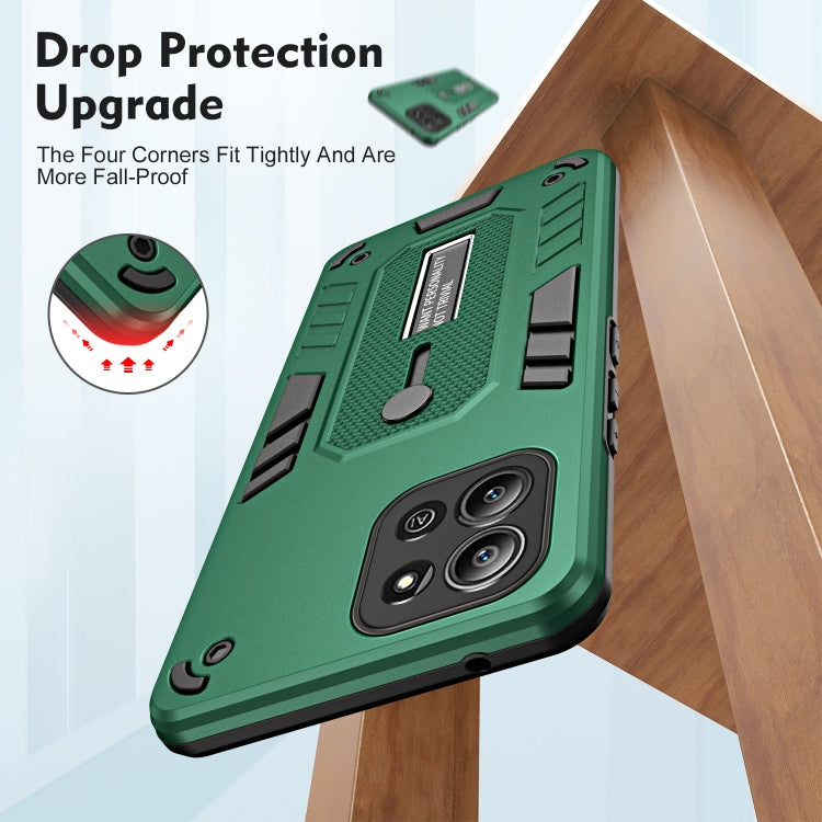 For Infinix Hot 11 2022 Variety Brave Armor Finger Loop Holder Phone Case