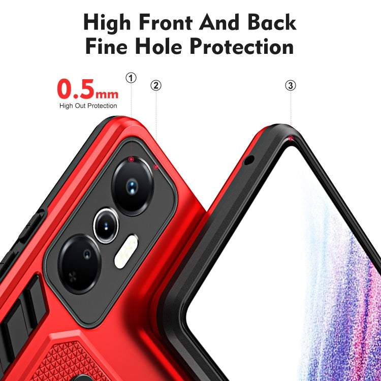 For Infinix Hot 20s Variety Brave Armor Finger Loop Holder Phone Case