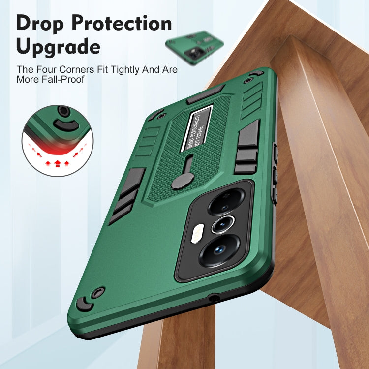 For Infinix Hot 20s Variety Brave Armor Finger Loop Holder Phone Case