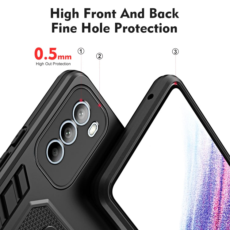 For Motorola Moto G31 EU Version / G41 Variety Brave Armor Finger Loop Holder Phone Case