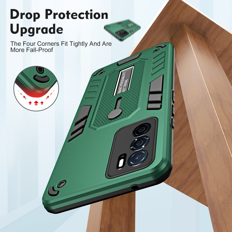 For OPPO A16 Variety Brave Armor Finger Loop Holder Phone Case