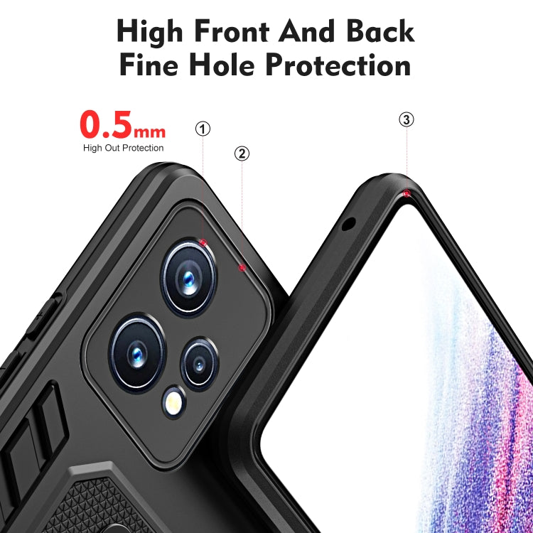 For Realme 9 Pro Variety Brave Armor Finger Loop Holder Phone Case